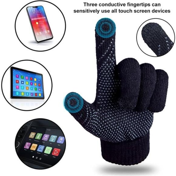 3-Pieces Winter Hat Gloves Scarf Set for Women main image 4